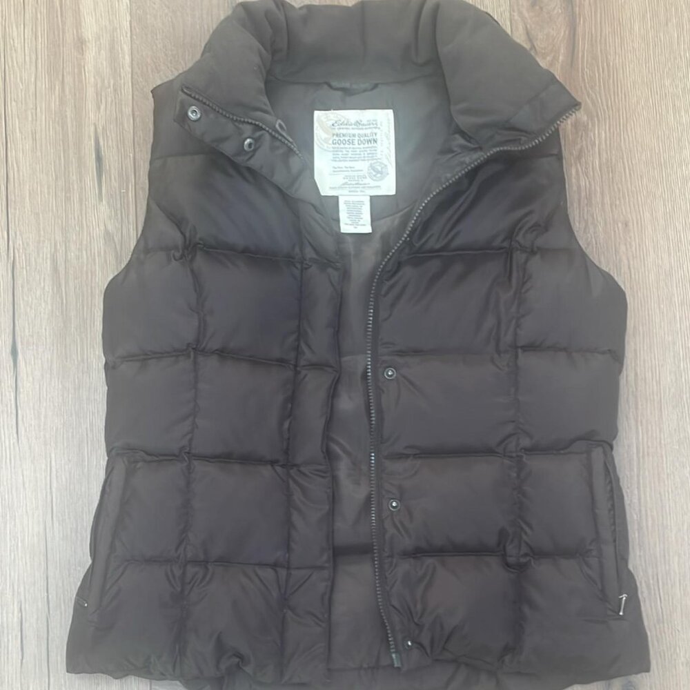 EDDIE BAUER Premium Goose Down Puffer Vest Men Size Medium - Picture 6 of 6